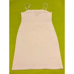 NWT White Body Con BodyCon Mini Dress Strapless M Medium